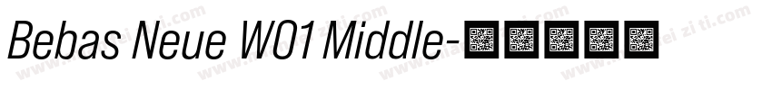Bebas Neue W01 Middle字体转换